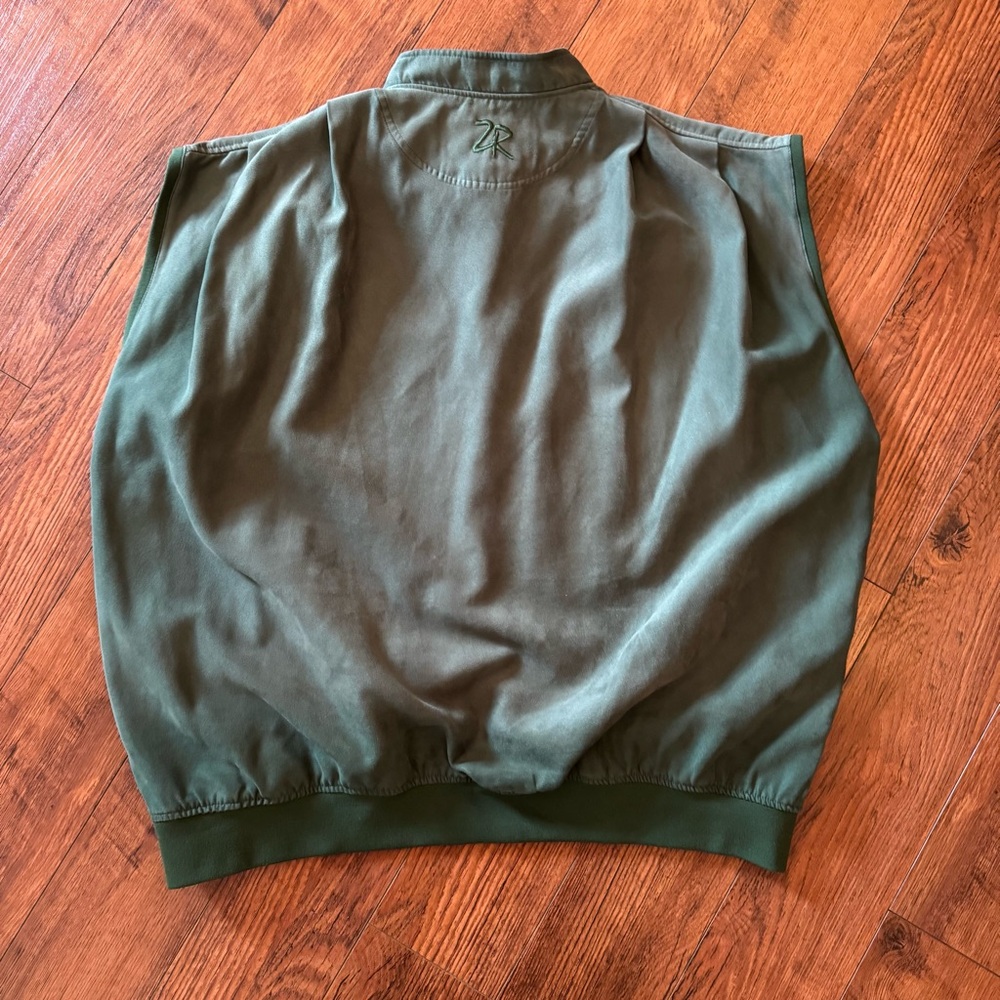 Zero Restriction Microsuede 1/4 Snap Pullover Ves… - image 4